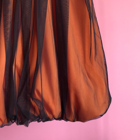 Beautiful Orange and Black Formal Dress - Picture 11 of 11